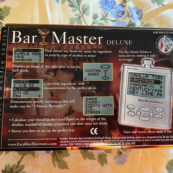 Electronic Bar Master Deluxe - 1,000 Drink Recipes - Picture 2 of 5